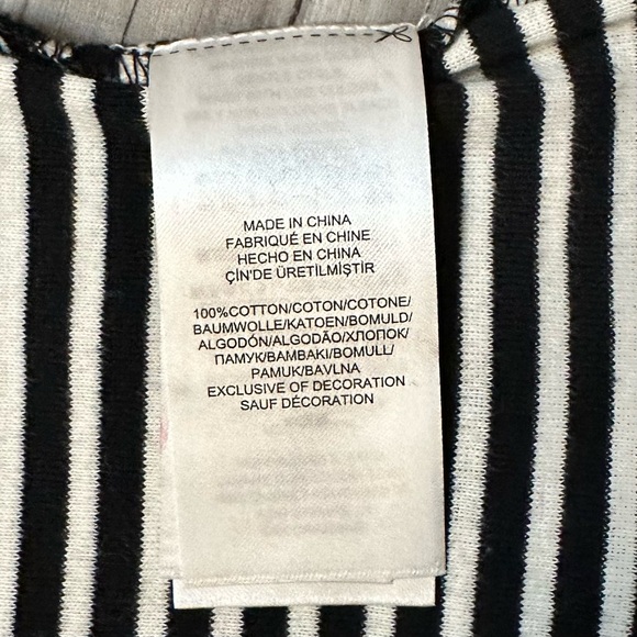 Lauren Ralph Lauren Women's Striped Long Sleeve Top Black Size M - Picture 8 of 9